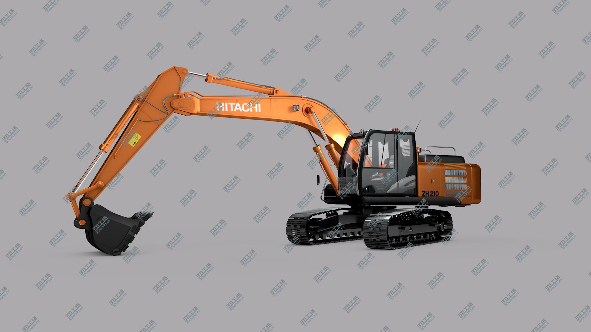 images/goods_img/202104092/3D Rigged Hitachi ZH210 Hybrid Excavator model/2.jpg